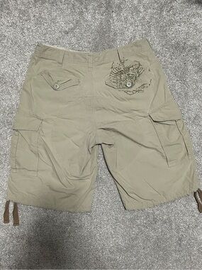 Y2K President Stone Baggy Cargo Dad Shorts